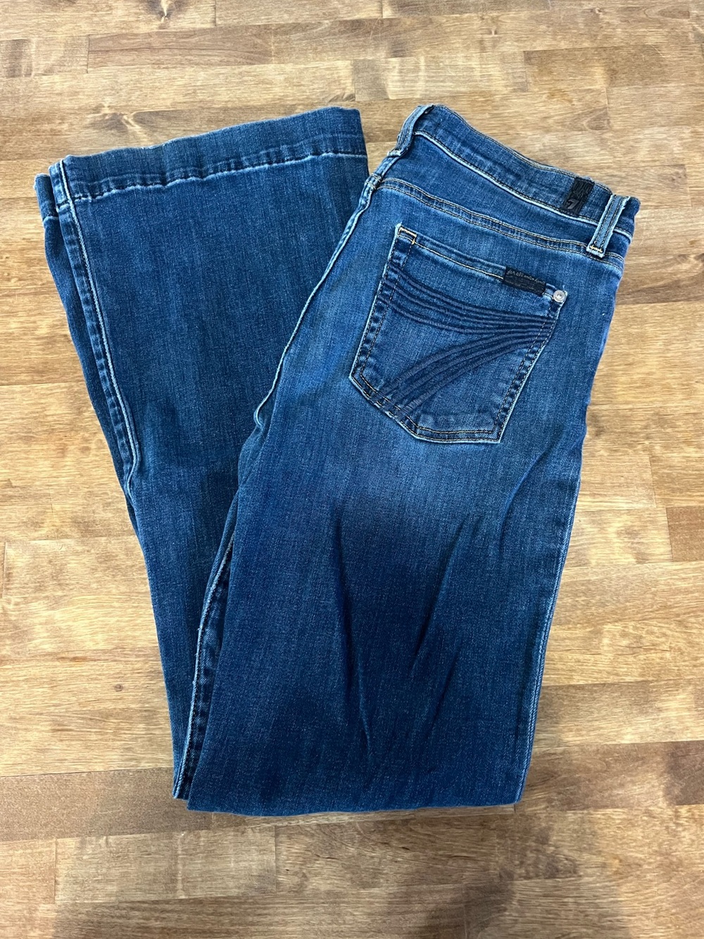7 For All Mankind DoJo Jeans in Medium Blue Wash
